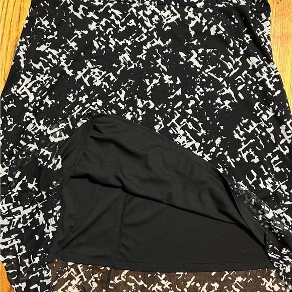 Laura Ashley Nylon Sleeveless Black & White High Low Midi Office Dress Size 2X - Picture 8 of 10